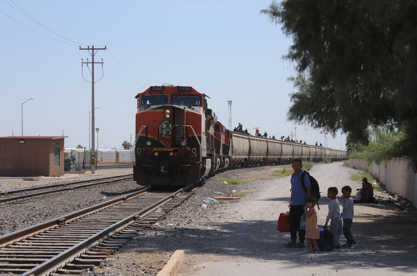 Migrantes en tránsito.